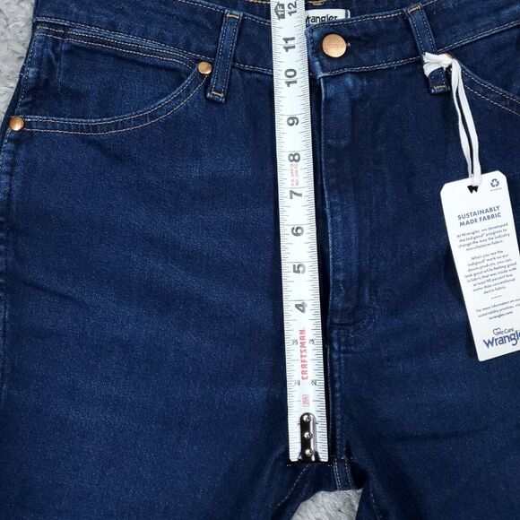 Wrangler Wanderer 622 High Rise Flare Dark Wash Blue Cowgirl Western Size 30x34 - Picture 11 of 11